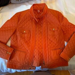 NWOT Basler Orange Quilted Jacket